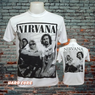 เสื้อวง NIRVANA วงร็อค ไม่มีตะเข็บข้าง คอฟิต ป้ายUSA เสื้อวินเทจ เสื้อทัวร์ วงดนตรีร็อคต่างประเทศ