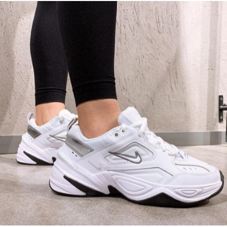 Nike Air Monarch M2K tekno silver jogging shoes shoes casual sports shoes | Shopee Thailand