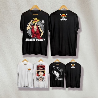 เสื้อยืด พิมพ์ลายอนิเมะ one Piece luffy เรียบง่าย หน้าหลัง สําหรับผู้ชาย