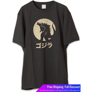 ผ้าฝ้ายแท้ก็อตซิล่าเสื้อยืดผู้ชายและผู้หญิง Vintage Godzilla Shirt Godzilla Mens Womens T-shirtsS-5XL