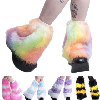 Xixi Cute Lolita Faux Fur Cuff Pile Pile Socks Women Winter Warm Thickened Leg Warmer