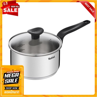 หม้อด้ามพร้อมฝาแก้ว 18 ซม. TEFAL PRIMARY IH เครื่องครัว SAUCEPAN WITH GLASS LID TEFAL PRIMARY IH 18CM