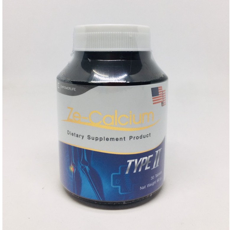 ZE-Calcium Type II 30เม็ด แคลเซียม คอลลาเจนไทพ์ทู