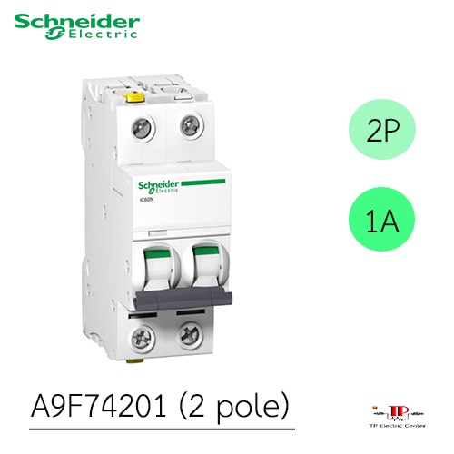 iC60N Miniature Circuit Breaker (MCB) Schneider Electric เซอร์กิตเบรกเกอร์ iC60N ยี่ห้อชไนเดอร์ อีเล