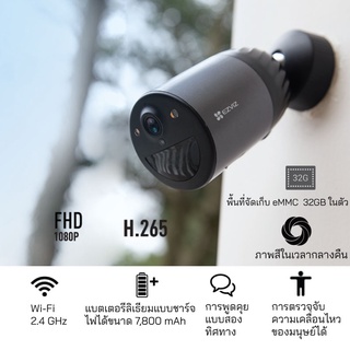 EZVIZ WiFi Battery Camera BC1C (eLife)