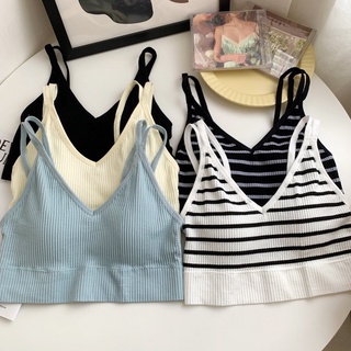 BRA-40 บรา บราครึ่งตัว เสื้อครึ่งตัว สายเดี่ยว เสื้อแฟชั่นผู้หญิง สินค้าพร้อมส่ง