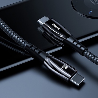 [Benks Thailand] สายชาร์จ Type C to Type C 100W PD Fast Charging Zinc Alloy Cable 1.2M/2M