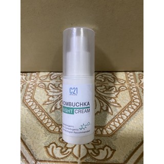 C21 Kombuchka Night Cream 15 ml. ครีมลดเรือนริ้วรอยปรับสภาพผิวขาว ก่อนนอน