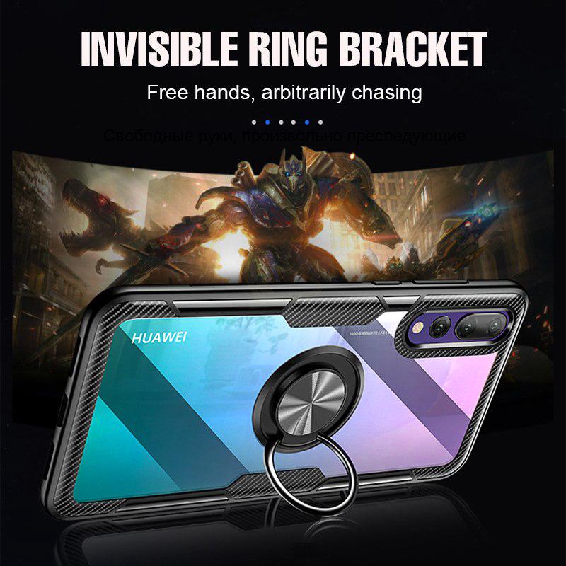 เคสโทรศัพท์มือถือแบบบางพิเศษพร้อมแหวนตั้งสําหรับ Xiaomi Mi 9 SE 8 Lite 8 SE Ultra-thin Clear Stand Holder Ring Phone Case