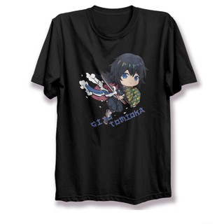 Giyuu Tomioka Distro เสื้อยืดลําลอง แขนสั้น โอเวอร์ไซซ์ โอเวอร์ไซซ์ ลายอนิเมะ Kawaii Cool Premium 100% สําหรับผู้ชาย ผู้