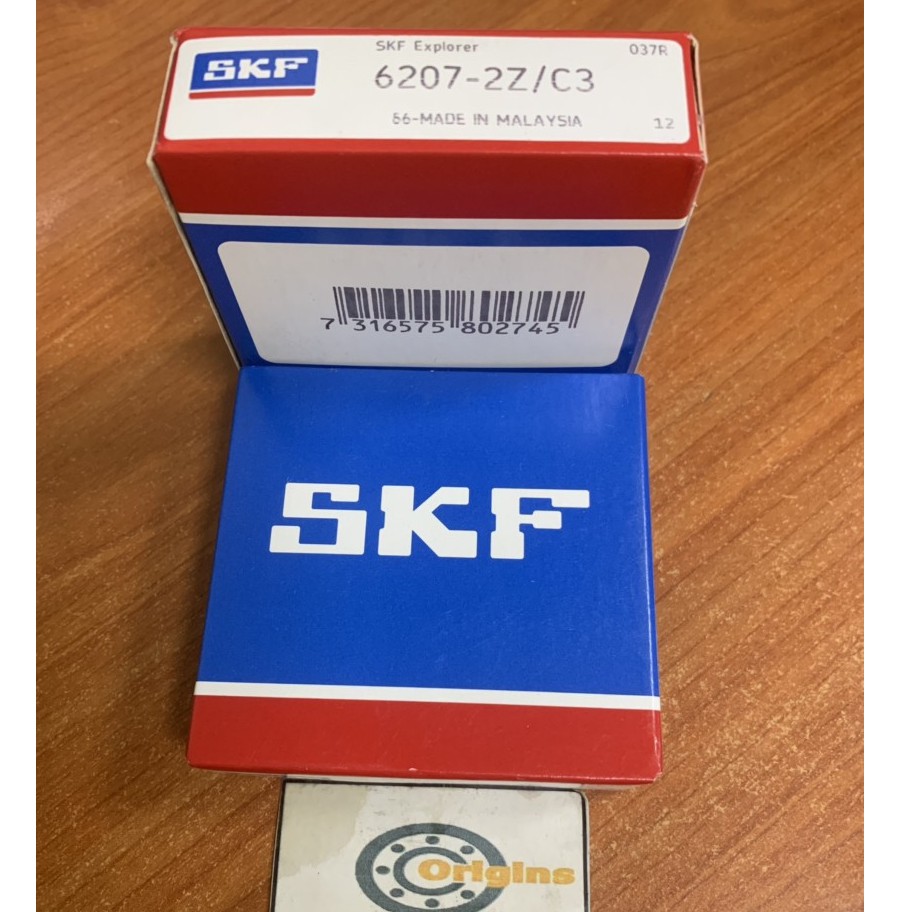 แบริ่ง 6207 ZZC3 SKF ORIGINAL 6207ZZC3