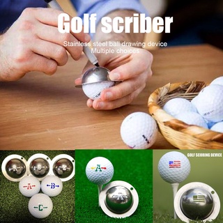 Drawing Alignment Marks Sign Line Drawing Device Stainless Steel Golf Marker Golf Ball Liner Marker Template Alignment Tool