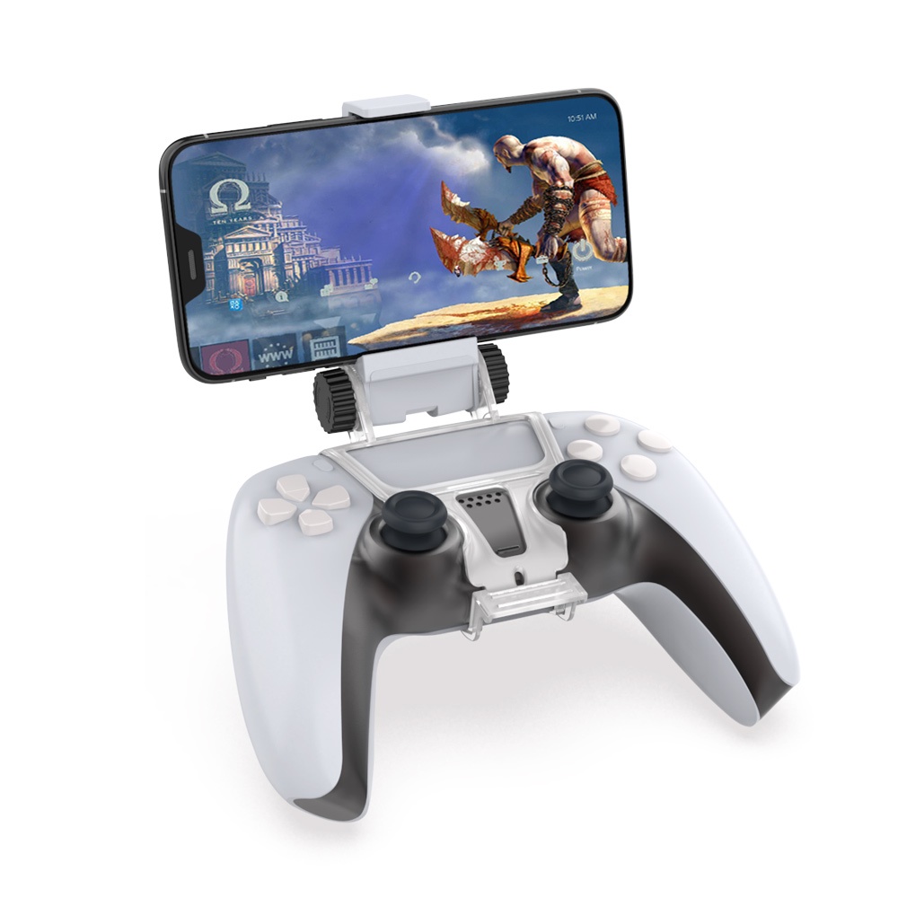 Dobeแท้ PS5 Controller Mobile Phone Clamp แบบหมุนไม่ได้ Dobeแท้ PS5 คลิปยึดมือถือกับจอย ที่จับจอยกับมือถือ PS5