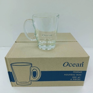 Ocean โอเซี่ยน แก้ว 7 oz.( 200 มล.)  P02040 Nouveau Mug (6 ชิ้น / กล่อง) (4253640850016)