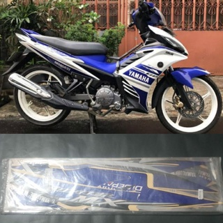 สติกเกอร์ ลาย Striping Jupiter MX 135 Blue GP ori Jupiter MX 135 สีฟ้า สีขาว