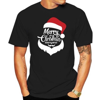 T-Merry Christmas Everyone Santa Beard Hat Adult T Shirt Streetwear Tee Shirt