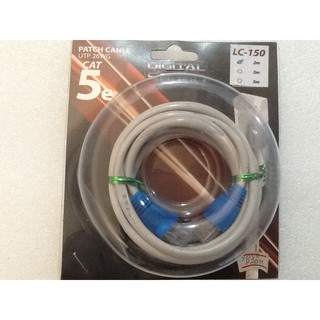 Wire MANสายสัญญาณอินเตอร์เน็ต สายแลน หัวRJ45 LAN cat 5 e UTP 26WG LC 150 2M Patch Canle