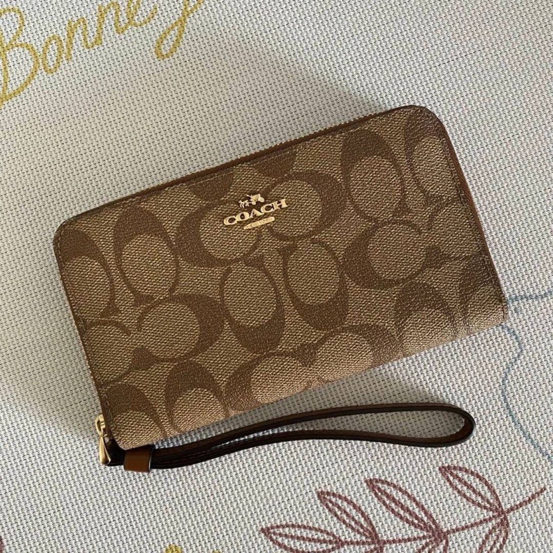 COACH PHONE WALLET IN SIGNATURE CANVAS