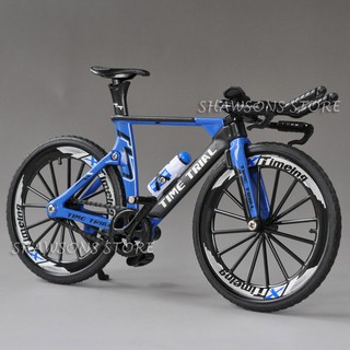 โมเดลรถจักรยานโลหะ สเกล 1:10 T.T Time Trial Racing Bike ของเล่นสําหรับเด็ก