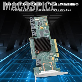 Macospice Dual Mode SATA for SAS 4-Port Disk Short Bezel Array Card LSi 9212-4i 6GB Windows 10 / 8 7