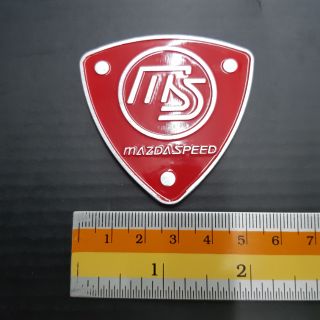 Plate Mazdaspeed อลูมิเนียม 5.5x5.5cm