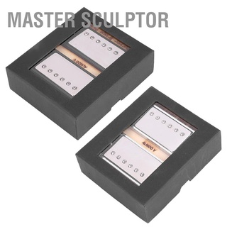 Master Sculptor 2-Wires Alnico V อุปกรณ์แม่เหล็กสําหรับใช้ในการทําสบู่ 2ชิ้น &amp; Bridge Pickup