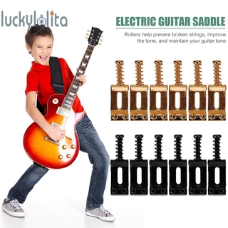 อุปกรณ์เสริมสะพานกีตาร์ 6 ชิ้นสําหรับ Strat Tele Electric Guitar