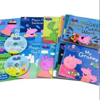 Peppa pig 20 books + CD DVD