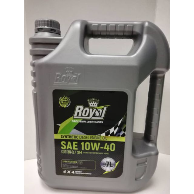 ROYAL NANO ESTER TECHNOLOGI EMI SYNTHETIC DIESEL ENGINE OIL SAE 10W-40 API CJ-4/SM 7LITER