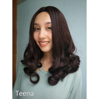 Teena✨แถมเนตฟรี✨ วิกพรีเมี่ยม  แสกกลาง มีหนังศรีษะ ลอนสวย