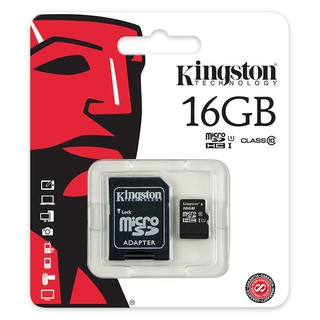 Kingston เมมโมรี่การ์ด Micro SDHC 16 GB Class 10