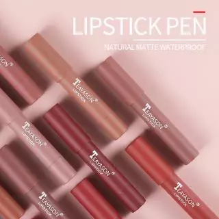 Teayason ลิปสติก เนื้อแมตต์กํามะหยี่ กันน้ํา 12 สี เซ็กซี่ สีแดง สีน้ําตาล สีนู้ด