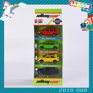 TOYS ของเล่นชุดรถสนุกอัลลอย บรรจุ4คัน คละสี#2018-008(11x4.5x30ซม.)