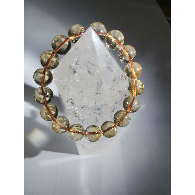 Citrine Pyramid Quartz หินธรรมชาติคริสตัล 7 มม.-14 มม.