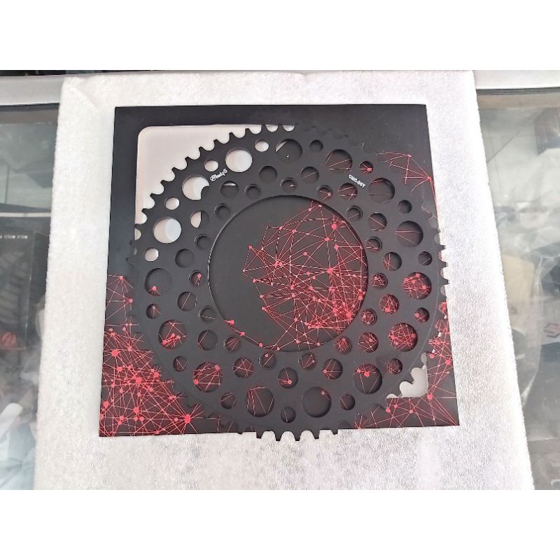 CHAINRING BUBBLE GT 56T CNC BLACK FOLDING BIKE