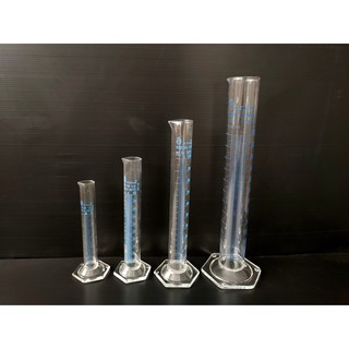 Ildam_กระบอกตวงแก้ว 25, 50, 100, 250, 500, 1000 ml Measuring Cylinder Class A Hexagonal Base