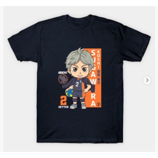 De32wew632 เสื้อยืด ผ้าฝ้าย พิมพ์ลาย Chibi Sugawara Koshi สไตล์คลาสสิก สําหรับผู้ชาย POI32SDF5364