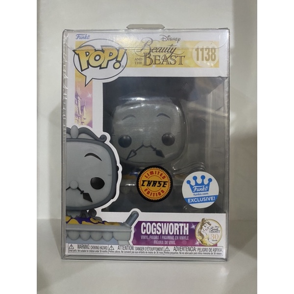 Funko Pop Cogsworth Disney Beauty And The Beast Chase Limited Edition ...