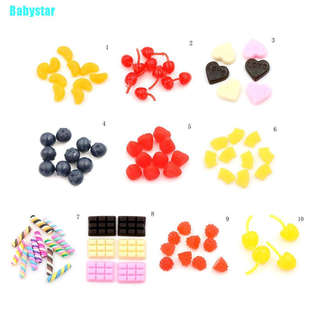 (Babystar) ผลไม้ปลอมพลาสติก Pvc ลายเชอร์รี่เล็ก