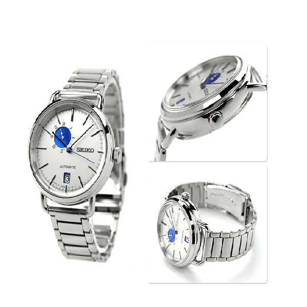 SEIKO SPIRIT Automatic Made in Japan นาฬิกา ผู้ชาย สายสแตนเลส  สีเงิน/สีน้ำเงิน รุ่น SCVE005 | Shopee Thailand