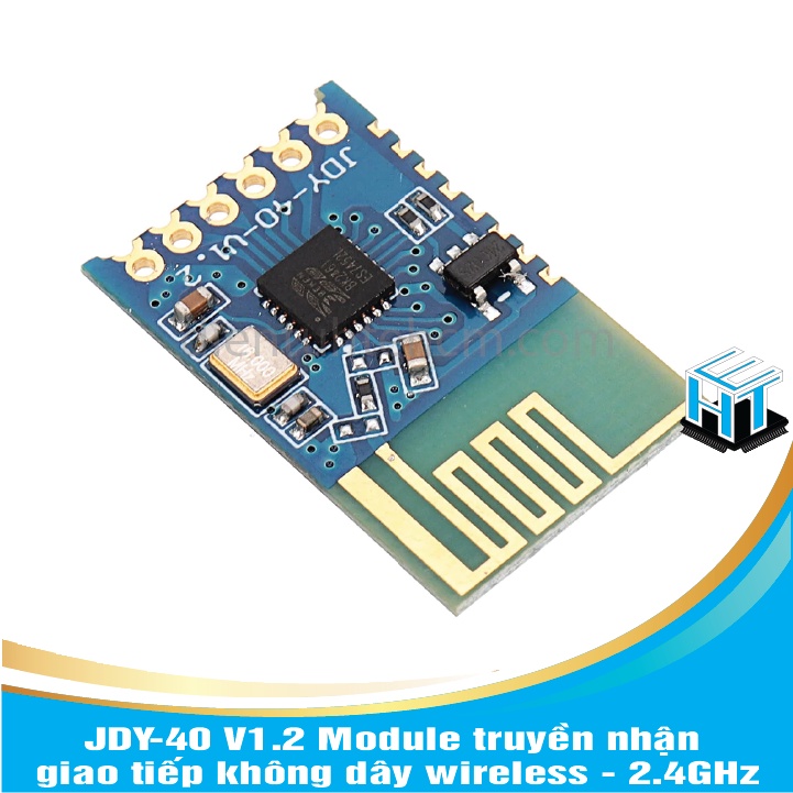 โมดูลสื่อสารและรับสัญญาณไร้สาย JDY-40 V1.2 - 2.4GHz