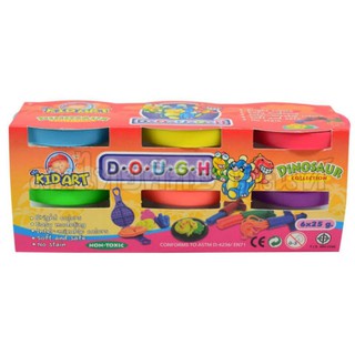 แป้งโดว์ 25 กรัม Dough KID ART 6สี