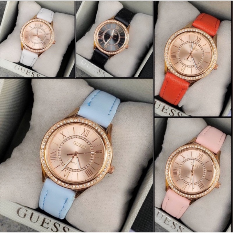 Pak นาฬิกาGuess สายหนัง (Guess Watch)นาฬิกาเกรส