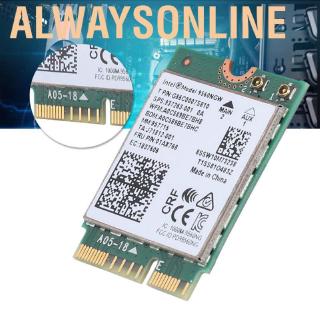 Alwaysonline Intel 9560ac Ngw การ์ด Wifi ไร้สาย 2.4 G / 5G เชื่อมต่อเครือข่ายบลูทูธ 5.0