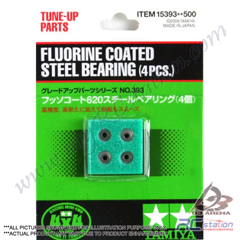 Tamiya 15393 - JR Steel Bearing 4pcs - เคลือบฟลูออรีน [15939]