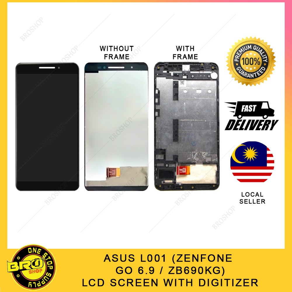 ASUS ZENFONE GO 6.9 (L001 / ZB690KG) หน้าจอ LCD พร้อม DIGITIZER FULLSET (พร้อมกรอบ)