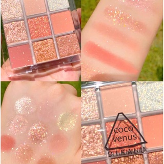 อายแชโดว์ 9 สี เนื้อดินน้ำมันเนื้อใยไหมประกายชิมเมอร์ที่ทาตา 9 สี DIKALU COCO VENUS eyeshadow 9 color