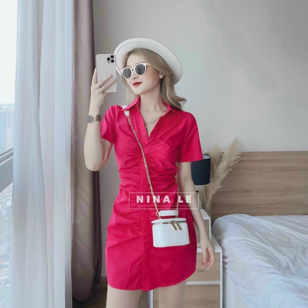 SIU เดรสดีไซน์คอปกกระดุม หรูหรามาก UP NH House