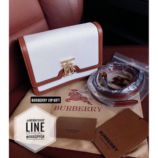 แท้💯%👜 BURBERRY FRAGRANCES CROSSBODY BAG VIP GIFT WITH PURCHASE (GWP) พรีเมี่ยมกิ๊ฟ