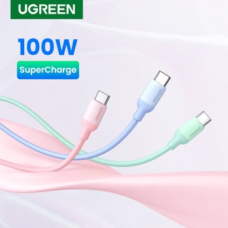 UGREEN 100W 6A USB Type C Supercharge Cable for Huawei Nova 9 Pro P50 Magic 4 pro USB C Fast Charging Cable Liquid Sil00